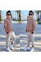 Children's Linen Shirt Pants Suit - 3