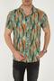 Green Color Patterned Viscose Men's Shirt - 3