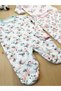 Baby Girl 100% Cotton Newborn Embroidered 5 Pieces Boxed Hospital Release Set - 3