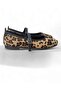 Women's Leopard Daily Buckle Low Heeled Comfortable Ballerinas Byndmrj01