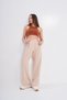 Women's New Season Pleated Fabric High Waist Palazzo Pants - 9
