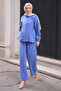 Indigo Slit Tunic Trousers Suit - 2