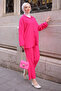 Fuchsia Bürümcük Shirt Pants Set - 3