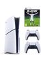 PlayStation 5 Slim Disc with Extra Dualsense White Controller and FC 25 - International Version - 2