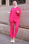 Fuchsia Bürümcük Shirt Pants Set - 2