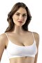 Women's 6-Piece Rope Strap Combed Cotton Camisole Fabric Padded Crop Bustier Bra - 6