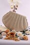 Elysara Eb0185 |   Sand Glitter Elegant Pearl Oyster Evening Dress Bag - 2