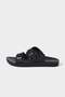 Women's High Sole Slip-On Faux Leather Slippers C7239AX24SM - 2