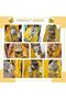 Cat Carrier Bag, Cat Tote Bag Carrier, Portable Bag Carrier for Cat, Small Dog, Soft Cat Carrier, Canvas Material, 45×45×1CM, Travel and Outdoor Adventures Breathable Cat Sling, Yellow - 6