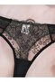 Semi Transparent Floral Pattern Thin Lace Exotic Women's Underwear Set - 5
