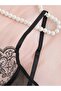 Semi Transparent Floral Pattern Thin Lace Exotic Women's Underwear Set - 3