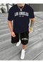 Los Angeles Est. 1781 Printed T-Shirt - Shorts Sports Tracksuit Set