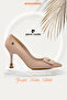 PC-54029 Cream Women's Heeled Shoes