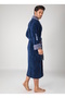 Speed Racing Embroidery Bias Bamboo Cotton Men's Bathrobe - 3