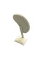 Domestic Production Suede Fabric Cream Color Footed Earring Display Decoration - 4