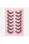 MIX False Eyelashes Fluffy Faux Mink Lashes Wispy Fairy Cat Eye Lashes Spiky Strip Lashes Extension - 7