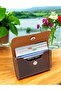 Genuine Leather Box Model Men's & Women's Card Holder Wallet - 2