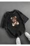 تي شيرت مطبوع عليه The Best Bear للجنسين مقاس كبير