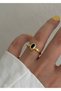 Fonsi Green Stone Vintage Ring (Size Can Be Adjusted)