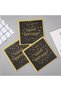 Birthday Party Colorful Printing Napkins Square Paper Napkins Gold Lettering on Black Background ... - 3