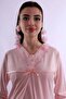 Cotton Maternity Pajama Set with Hidden Breastfeeding Feature – Elastic Waistband – Pink - 7