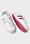 Unisex Flat Light Sole Casual Sneaker Shoes White - Fuchia - 4