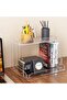 Clear 2-Tier Acrylic Organizer - Multi-Surface Storage Shelf for Bathroom, Vanity & Kitchen Items - 6
