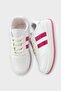 Unisex Flat Light Sole Casual Sneaker Shoes White - Fuchia - 6