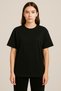 Unisex Organic Oversize Plain T-Shirt - Black - 7