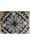 Ethnic Retro Pattern Soft Black Scarf - 4