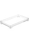 Rectangular Acrylic Decorative Tray - Versatile Catchall Organizer for Stylish Storage