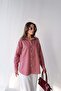 Trend Striped Pattern Long Sleeve Shirt - Red White
