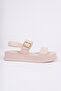 Women's Skin Adjustable Single Buckle Comfortable Sandals with Back Elastic - 5