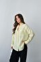 Summer Relaxed Fit Muslin Fabric Long Sleeve Shirt - Yellow - 2
