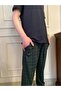 Sleepwear T-Shirt Bottom Top Set - Short Sleeve Crew Neck Bottom Plaid Print Pajama Set