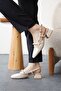 Women's Maste Pearl Low Heeled Shoes - Nude Leather - 4