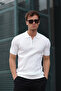Men's Polo Neck Half Zipper T-Shirt