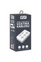 FLY 3406-01، 3 مقابس، 3 USB، مقبس محمي من زيادة التيار، 2.1 أمبير، مع مفتاح، كابل 2 متر، (أبيض)