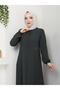 Half-Pleated Waist-Embroidered Full-Length Women’s Ferace - 6