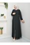 Half-Pleated Waist-Embroidered Full-Length Women’s Ferace - 3