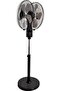 مروحة عمودية بقوة 170 واط، قطر المروحة 16 بوصة، دوران 360 درجة، 3 سرعات، أوضاع منخفضة/متوسطة/عالية، بالإضافة إلى أوضاع إضافية