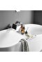 Clear Acrylic Bathtub Tray - Luxury Spa Caddy with Tablet Holder for Bath Essentials Organization - 4