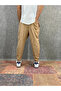 Cotton Bohemian Baggy Trousers with Elastic Waist - 3