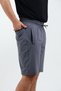Men's Parachute Fabric (Woven) Sports Lycra Bermuda Shorts with Pocket Zipper and Back Pocket - 8