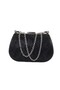 Glitter Black Evening Bag. Clutch Black Glitter Evening Bag. The Evening Dress Bag Is Black. Black Evening Dress Bag - 6