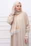 Stylish Lace Women's Hijab Prayer Dress with Head Scarf - 6