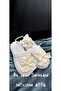 Cream Bow Lahusa Slippers and Crown, Maternity Set - 2