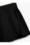 High Waist Mini Sports Shorts Skirt with Binding Detail - 5