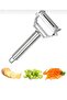 Steel Double Julienne & Jullien Chopper Vegetable Fruit Potato Peeler, Julienne Peeler Stainless Steel - 3