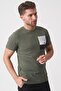 Brasília 3148 Slim Fit Cotton Lycra Crew Neck T-Shirt Khaki - 3